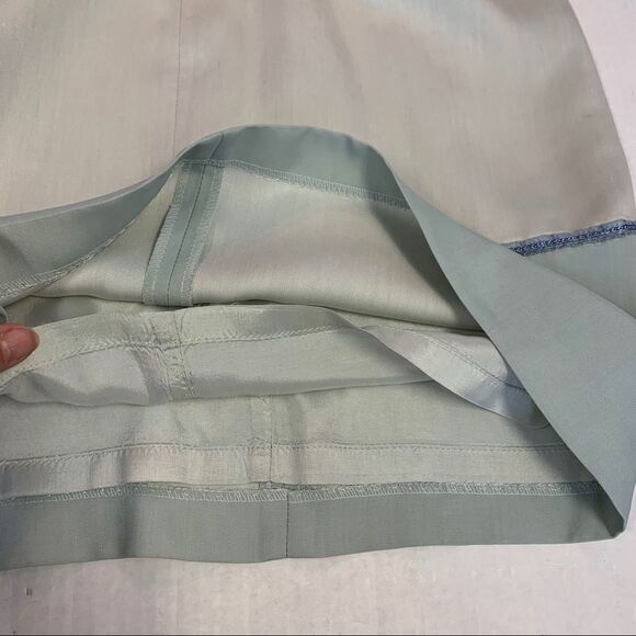 Tristan & Iseut Blue colourblock lined pencil skirt 8 business professional - Picture 4 of 10